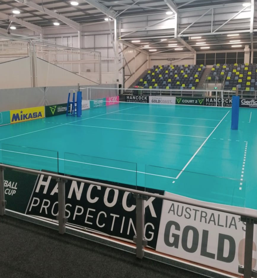 Die Courts beim Australian Volleyball Schools Cup