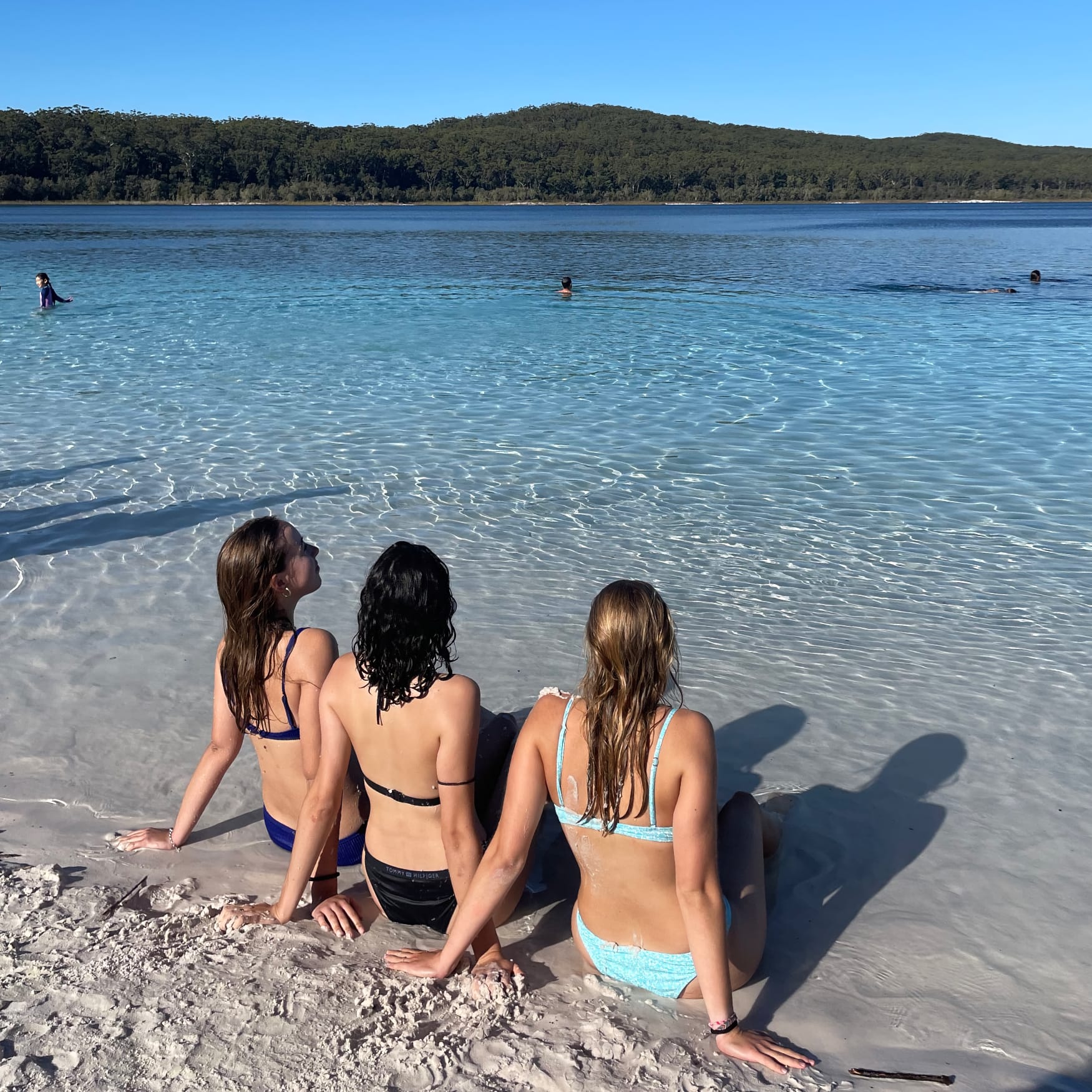 Baden im Lake McKenzie auf K'gari