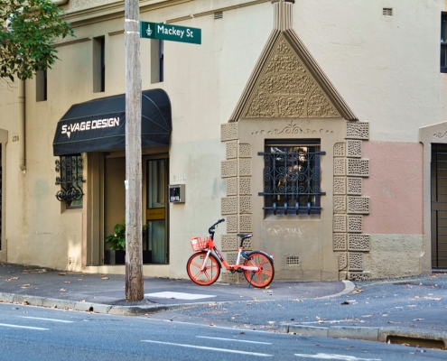 Surry Hills, Ecke Mackey St und Riley St