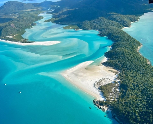 Flug über die Whitsundays