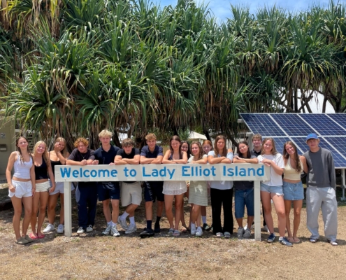 Internationals der Caloundra State High School auf Lady Elliot Island