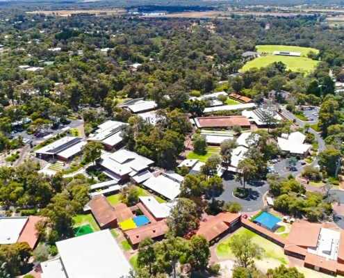 Campus der Bunbury Cathedral Grammar School Aerial des Campus der Bunbury Cathedral Grammar School