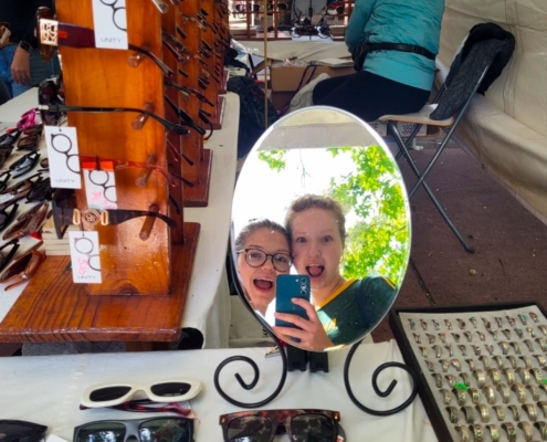Glebe Markets mit Feundin