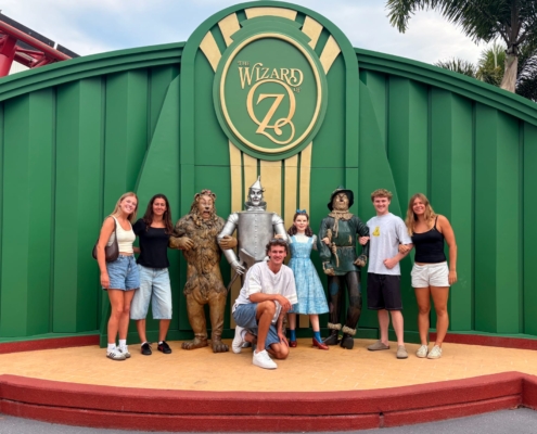 Movie World Gold Coast zusammen mit meinen Gastgeschwistern