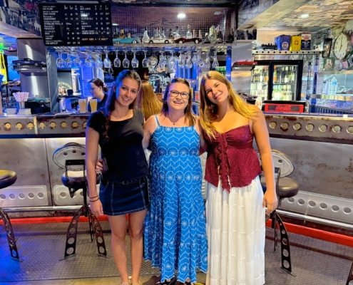 Abschiedsessen mit meiner Gastmutter und Gastschwester