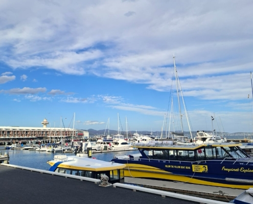 Der Hafen von Hobart, Tasmanien Der Hafen von Hobart, Tasmanien