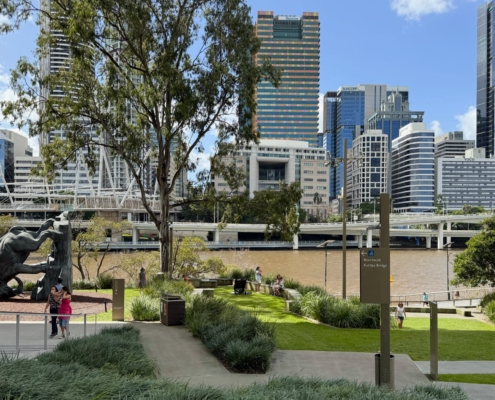 Blick aus der Gallery of Modern Art auf den Brisbane River Blick aus der Gallery of Modern Art auf den Brisbane River