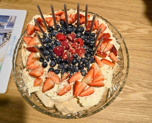 Geburtstags-Pavlova für mich von meiner Gastfamilie