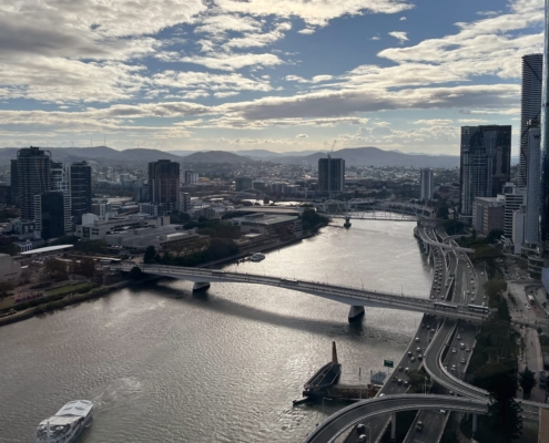 Blick über den Brisbane River Blick über den Brisbane River